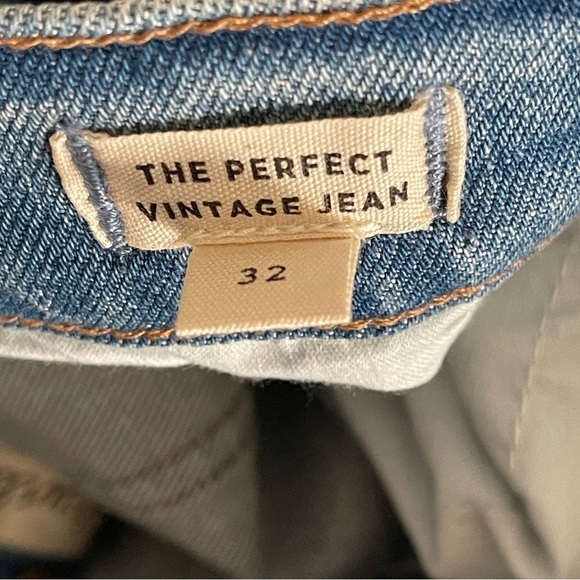 Madewell The Perfect Vintage Jean | Size 32 | Distressed High Rise Magic Pockets - Picture 10 of 13
